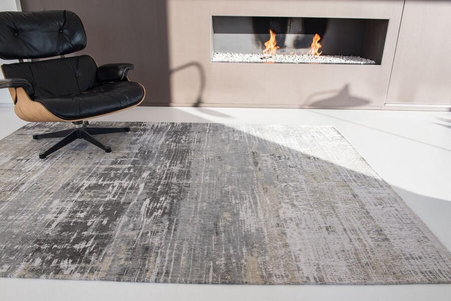 Louis de poortere Wasbaar Binnen & Buiten Vloerkleed 280 x 390 cm Streaks Coney Grey Laagpolig Tapijt Gerecycled PET Made in Belgium Circulair - Foto 2