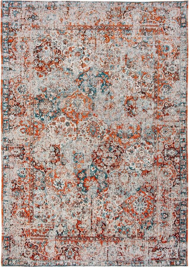 Louis de poortere 9127 Antiquarian Bakhtiari Fener Vloerkleed 140x200 Rechthoek Laagpolig Vintage Tapijt Klassiek Meerkleurig