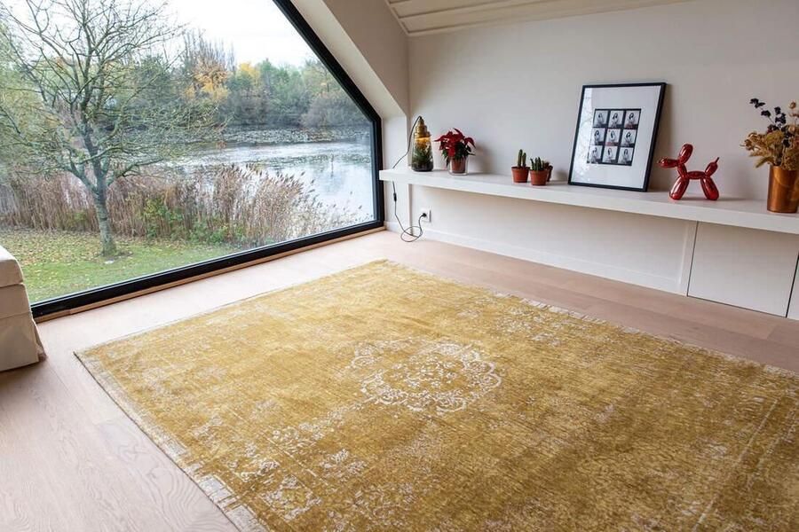 Louis de poortere 9145 Fading World Spring Moss Vloerkleed 80x150 Rechthoek Laagpolig Vintage Tapijt Modern Geel - Foto 4