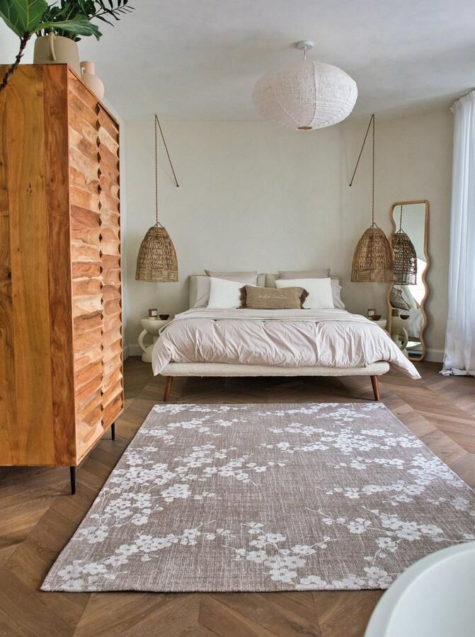 Louis de poortere Wasbaar Binnen & Buiten Vloerkleed 240 x 340 cm Sakura Morning Mist Laagpolig Tapijt Gerecycled PET Made in Belgium Circulair - Foto 2
