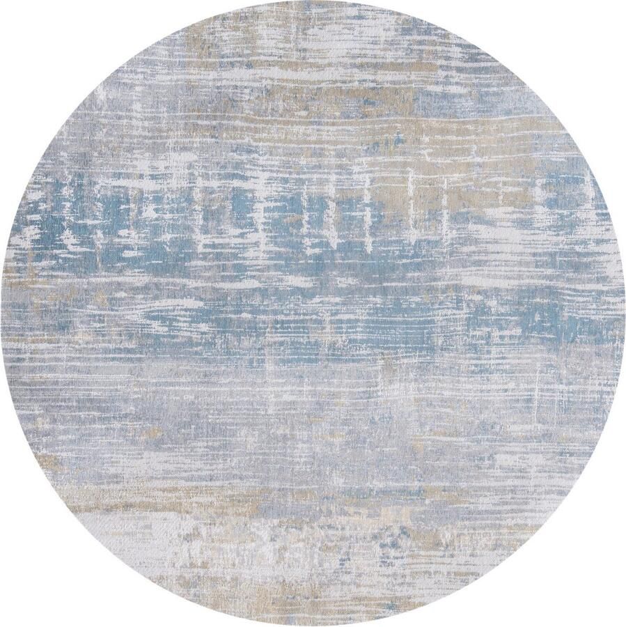 Louis de poortere Rond vloerkleed Atlantic Streaks Long Island Blue 8718 cm - Foto 2