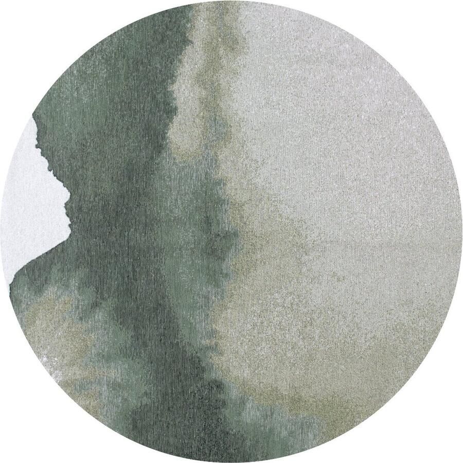 Louis de poortere Rond vloerkleed Meditation Lagoon Palm Green 9331 cm - Foto 2
