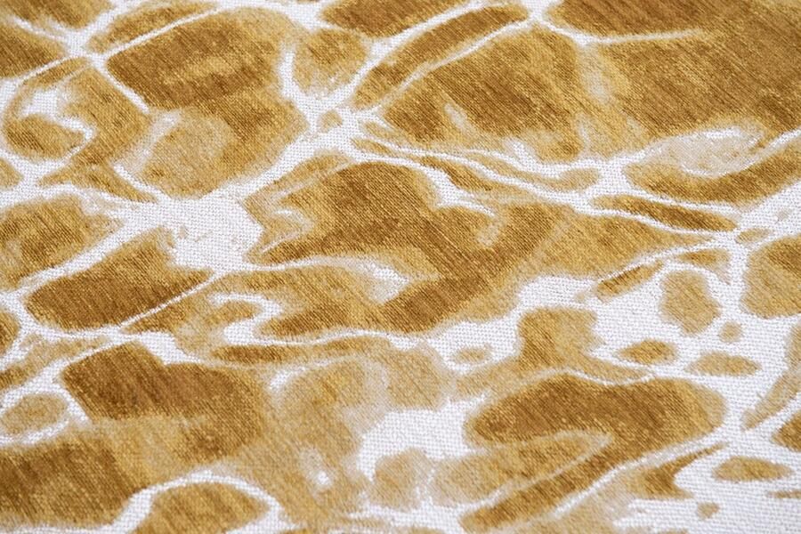 Louis de poortere Rond vloerkleed Meditation Swim Saffron 9349 cm