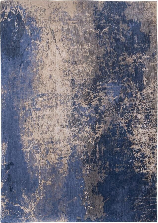 Louis de poortere Vloerkleed Mad Men Cracks Abyss Blue 8629 x 390 cm