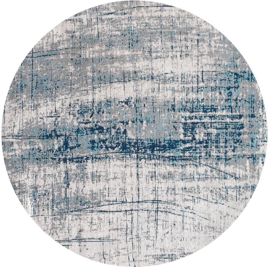 Louis de poortere Wasbaar Binnen & Buiten Vloerkleed 140 x 140 cm Griff Bronx Azurite Laagpolig Tapijt Gerecycled PET Made in Belgium Circulair - Foto 2