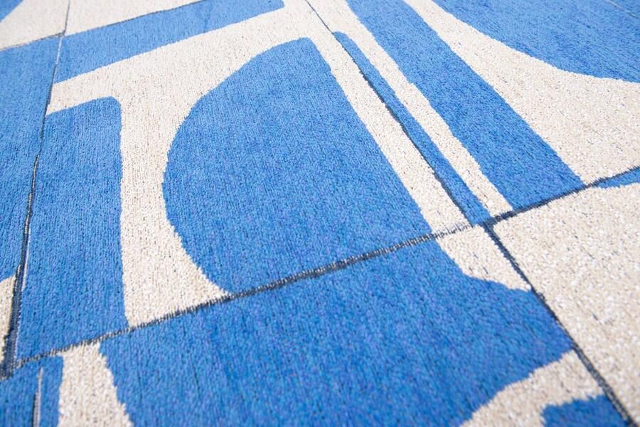 Louis de poortere Rond vloerkleed Craft Papercut Campanula 9358 140 cm