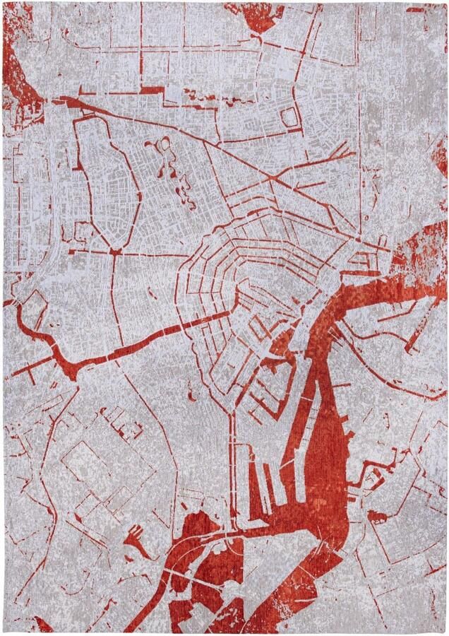 Louis de poortere Vloerkleed Cities Amsterdam Orange Cut 9323 x 200 cm - Foto 2