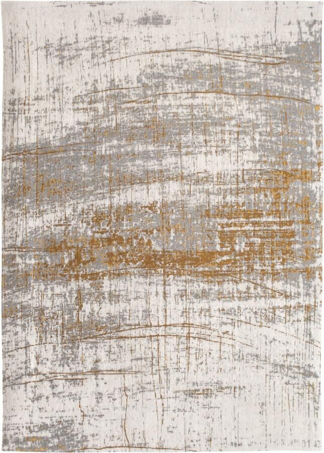 Louis de poortere Griff 8419 Mad Men Columbus Gold Vloerkleed 80x150 Rechthoek Laagpolig Tapijt Modern Beige Goud