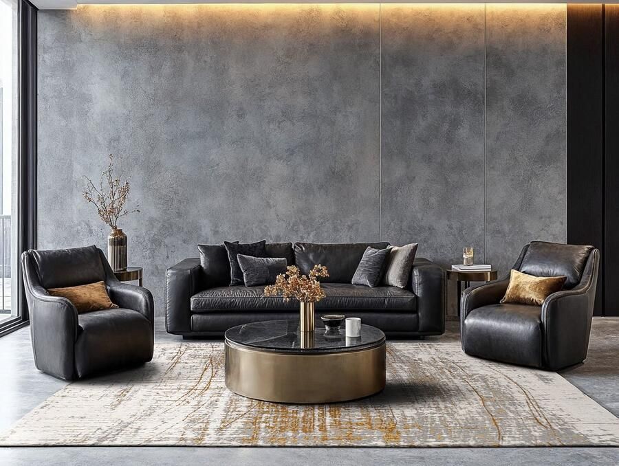 Louis de poortere vloerkleed Columbus Gold geel 280x390cm - Foto 2