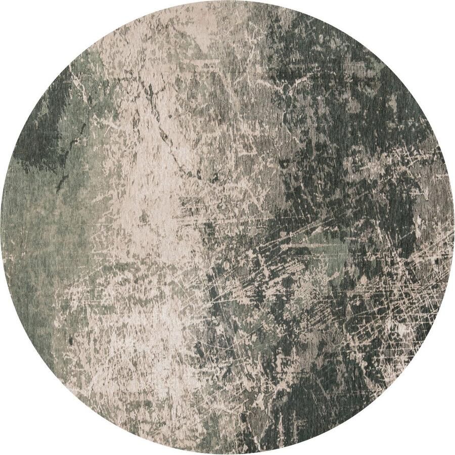 Louis de poortere Rond vloerkleed Mad Men Cracks Dark Pine 8723 cm