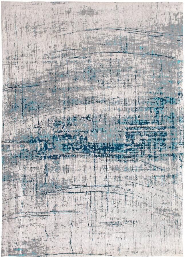 Louis de poortere Griff 8421 Mad Men Bronx Azurite Vloerkleed 80x150 Rechthoek Laagpolig Tapijt Modern Blauw Grijs - Foto 2