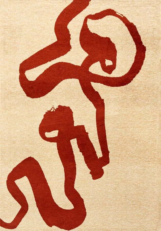 Louis de poortere Craft Ribbon Imperial Red 9847 vloerkleed x 340 cm