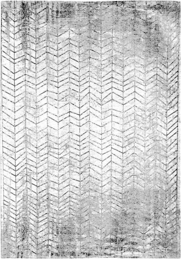 Louis de poortere 8652 Mad Men Black on White Vloerkleed 80x150 Rechthoek Laagpolig Tapijt Landelijk Antraciet Beige - Foto 2