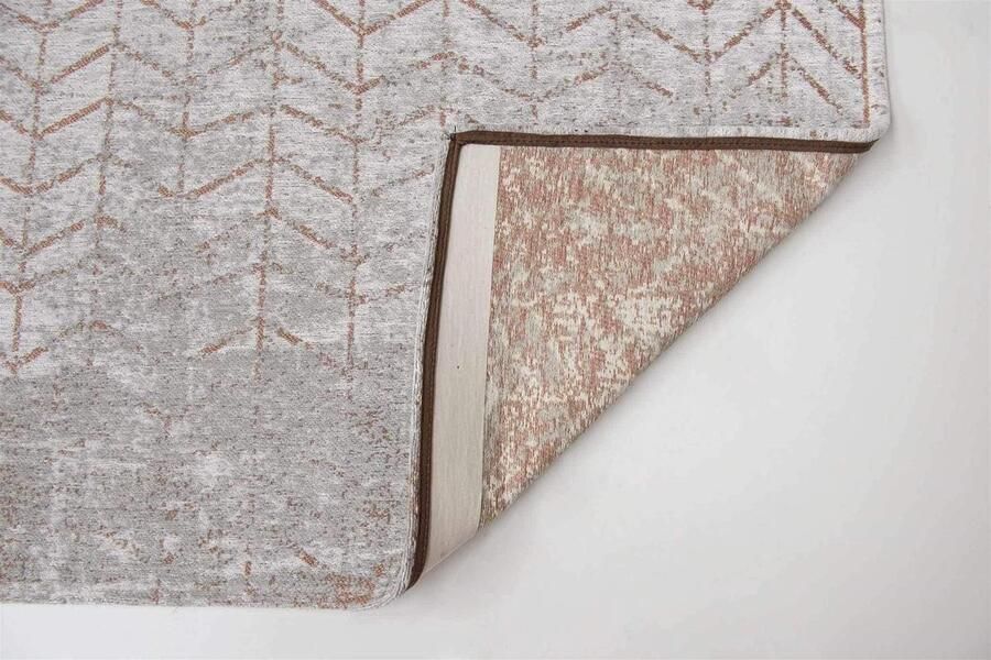 Louis de poortere 8951 Mad Men Coppertone Vloerkleed 280x360 Rechthoek Laagpolig Tapijt Modern Grijs Oranje - Foto 4