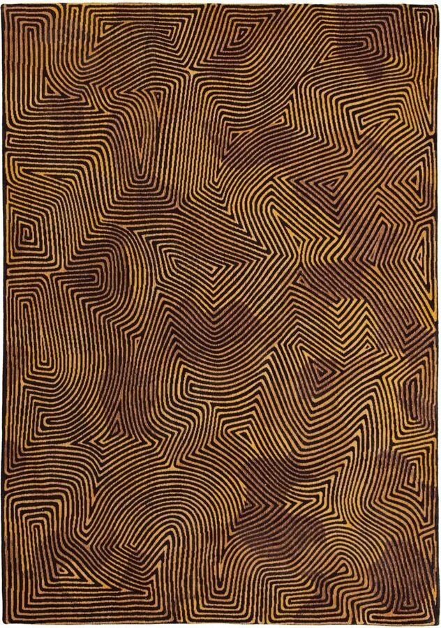 Louis de poortere Vloerkleed Meditation Coral Black Gold 9227 9228 x 250 cm