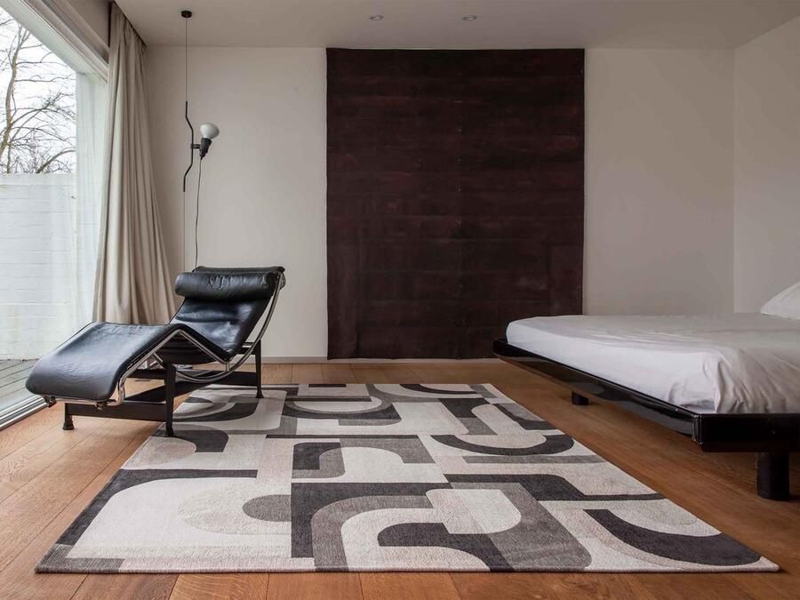 Louis de poortere Vloerkleed Module Nuance Saxon Beige 9206 Vloerkleed 140x200 Tapijt