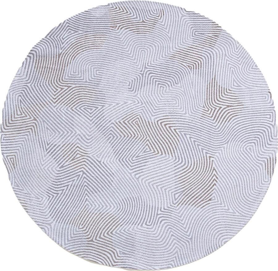 Louis de poortere Rond vloerkleed Meditation Coral Oyster White 9228 cm