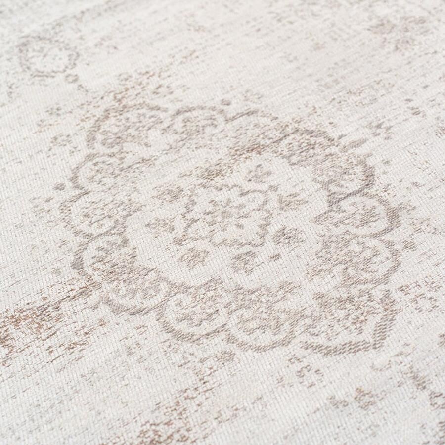 Louis de poortere 8383 Fading World Medallion Salt & Pepper Vloerkleed 80x150 Rechthoek Laagpolig Vintage Tapijt Modern Beige Taupe - Foto 2