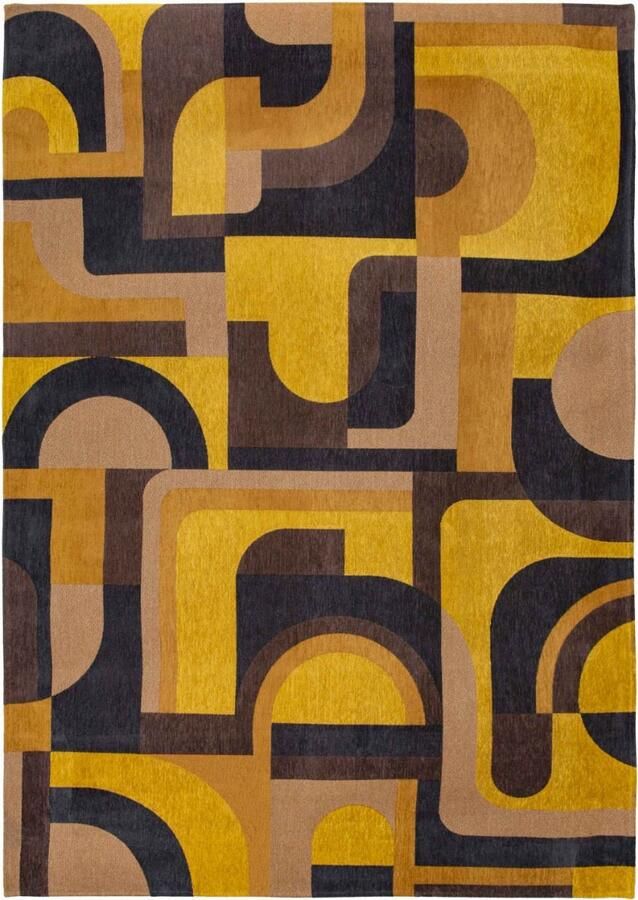 Louis de poortere Vloerkleed Nuance Module Yellow Meyer 9210 x 250 cm