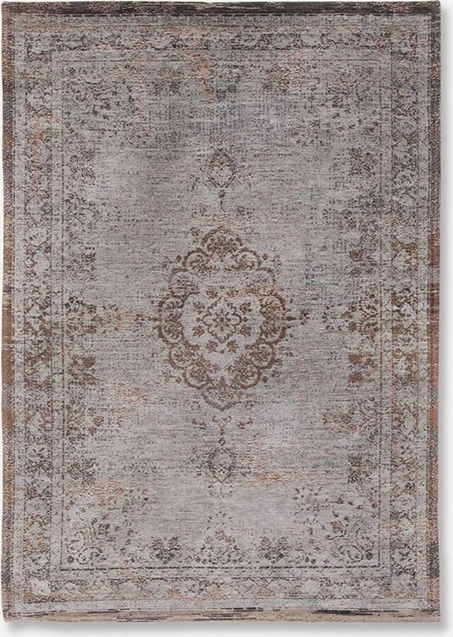 Louis de poortere Wasbaar Binnen & Buiten Vloerkleed 170 x 240 cm Medallion Grey Ebony Laagpolig Tapijt Gerecycled PET Made in Belgium Circulair - Foto 2