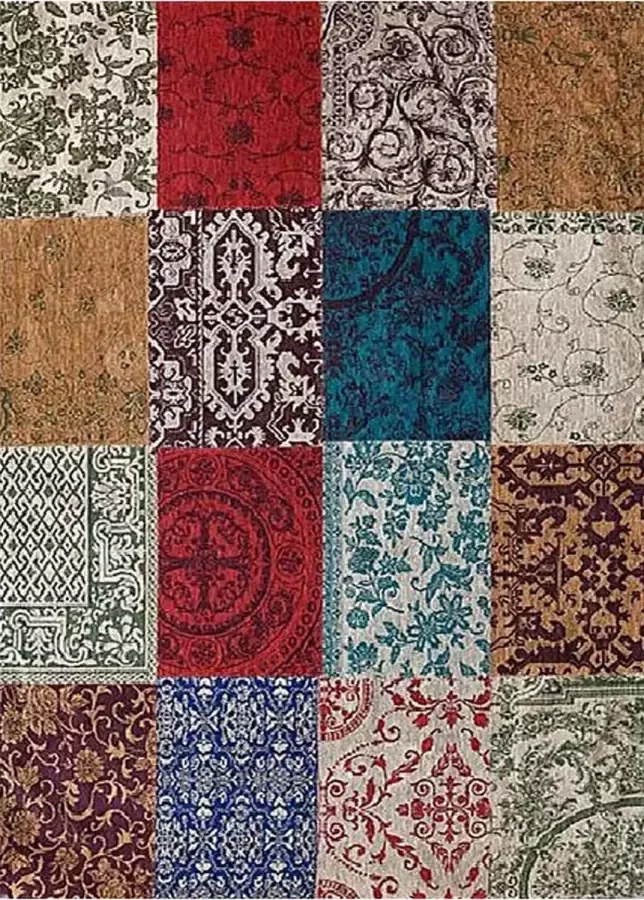 Louis de poortere Vintage Vloerkleed Kelim Multi-Color 8004 170x240 cm