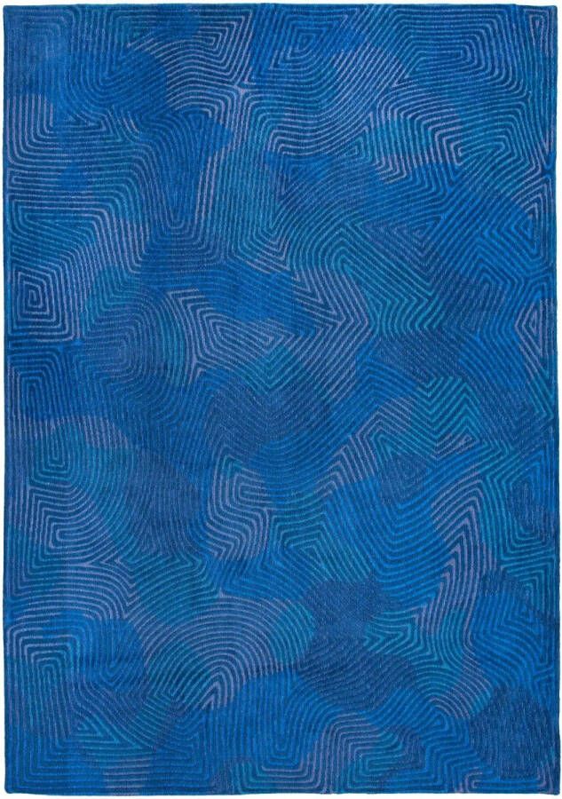 Louis de poortere Vloerkleed Coral Meditation 9225 Blue Lagoon Vloerkleed 140x200 Tapijt