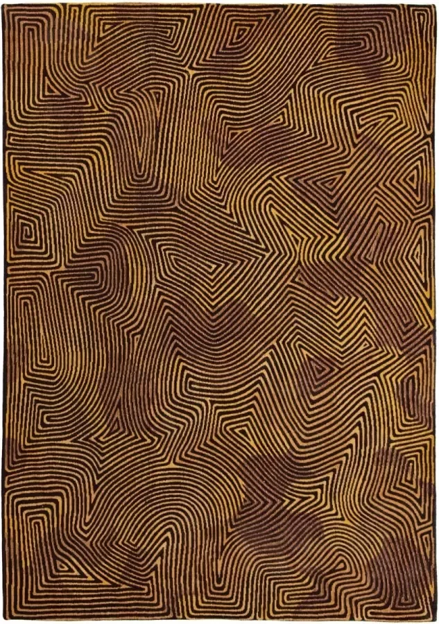 Louis de poortere Vloerkleed Coral Meditation 9227 Black Gold Vloerkleed 280x390 Tapijt