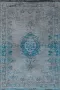 Louis de poortere Vloerkleed Vintage Kelim Turquoise 170x240 cm - Thumbnail 2