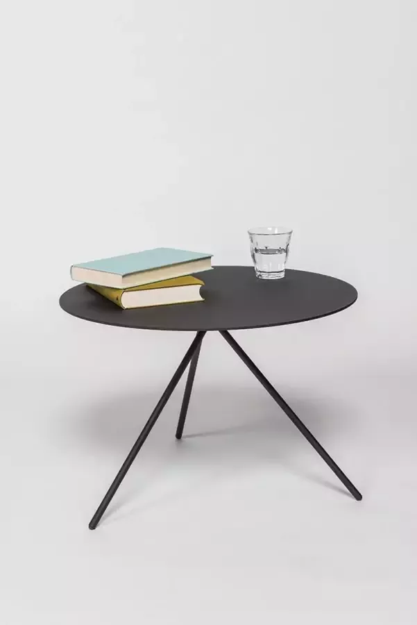 Lourens Fisher Mom Bijzettafel Zwart Metaal ∅50x35 cm