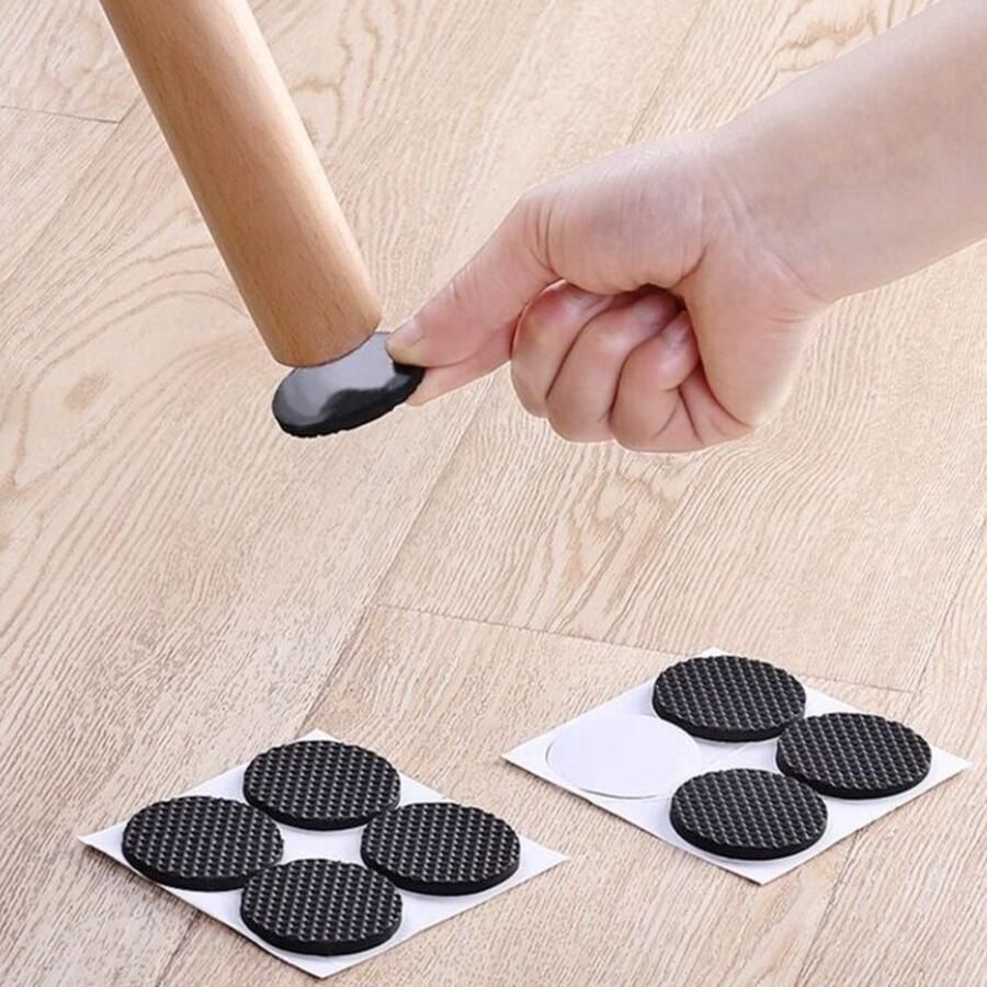 LOUZIR 30 Stuks Zelfklevend Meubelonderzetters Stoelpoot Beschermers Vloer beschermer Anti kras Stoel onderzetter Bescherm Vilt