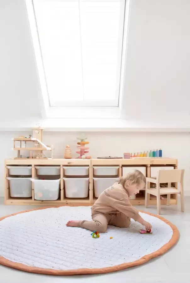 Love by Lily .com Love by Lily groot rond vloerkleed Goldmine 140cm