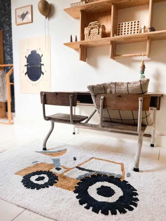 Love by Lily .com Love by Lily Vloerkleed Tractor 140x90 cm