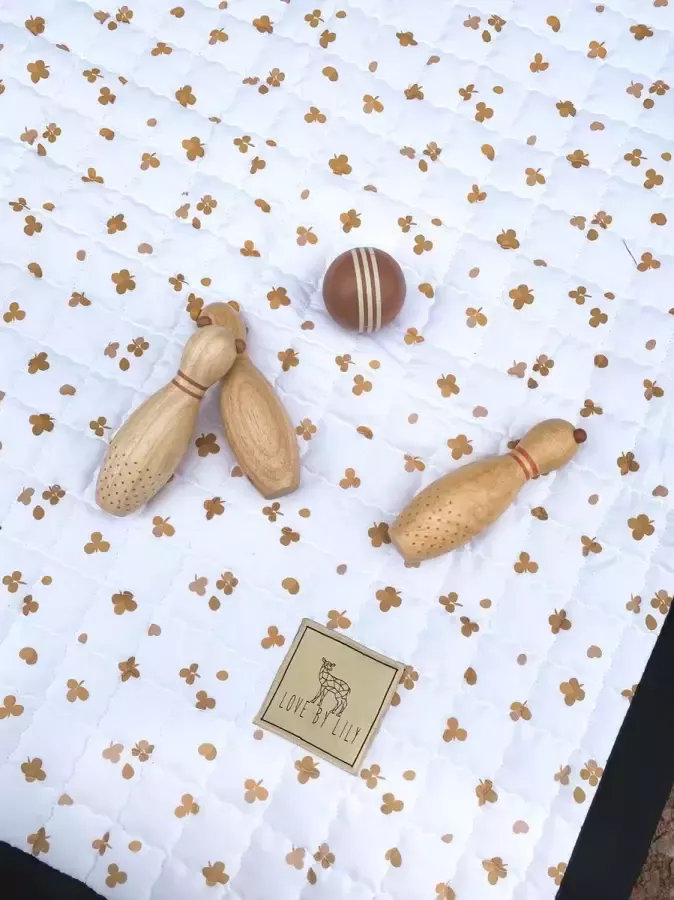 Love by Lily .com Love by Lily Vloerkleed kinderkamer zacht speelkleed Caramel Clovers 200x150 - Foto 3