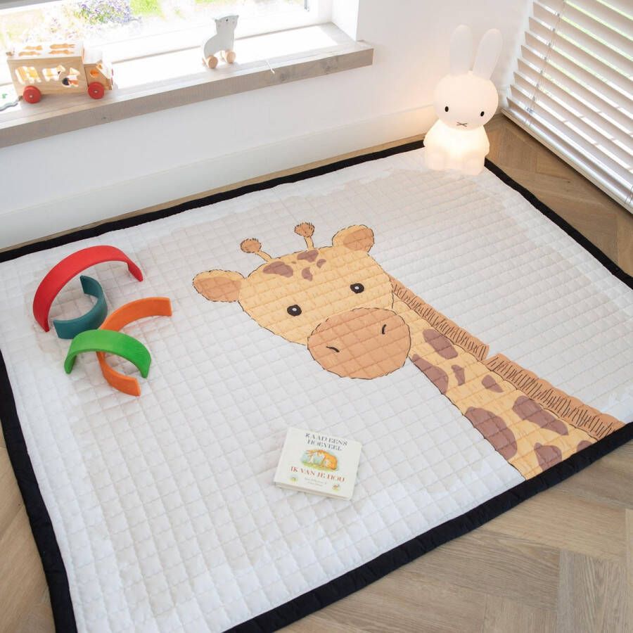Love by Lily .com Love by Lily Vloerkleed kinderkamer zacht speelkleed Giraffe 150x200