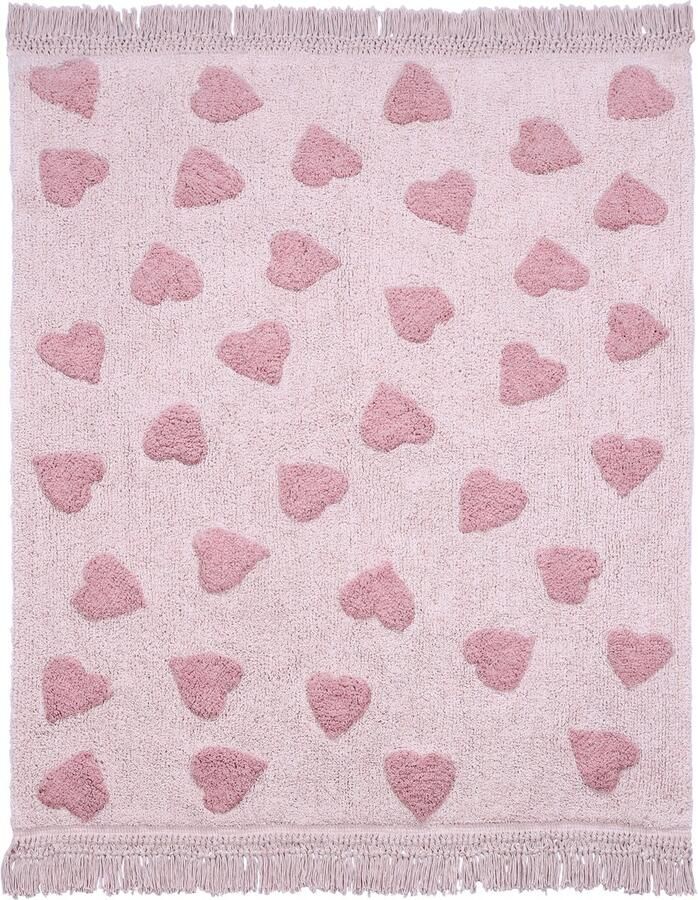 Love by Lily Vloerkleed Rosy Hearts 170x120cm