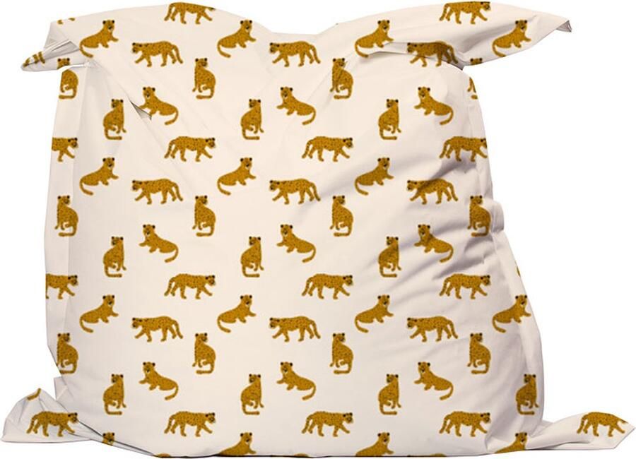 Love This Art LoveThisArt Zitzak kind Dierenprint Luipaarden Zitzak S 100x140 cm