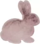 Lovely Kids hoogpolig vloerkleed in konijnvorm Roze 80cm x 90cm - Thumbnail 2