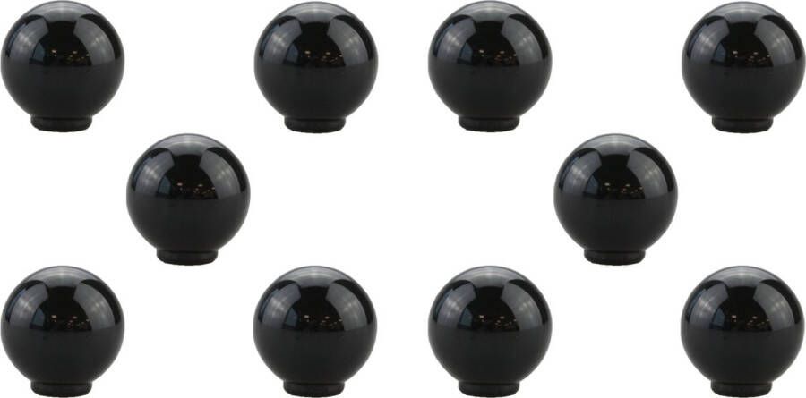 Lowander 10x meubelknop rond 29mm Kastknop Deurknop Zwart