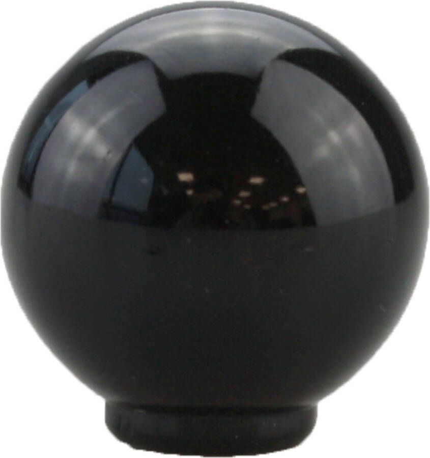 Lowander meubelknop rond 29mm Kastknop Deurknop Zwart