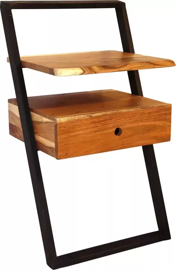 LT-Luce Nachtkastje Lean Acacia Wood 1 Lade
