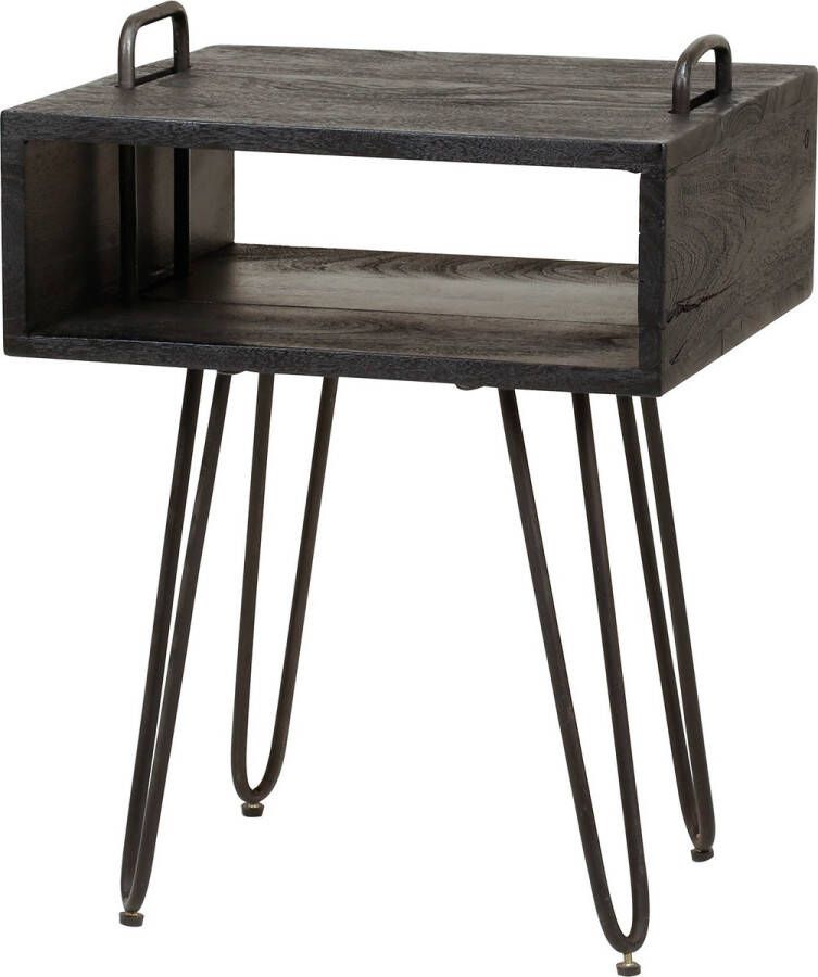 LT-Luce Nachtkastje Yucon Zwart Open Vak