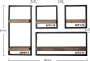 Luce home Wandplank Edge 30 x 25 x 30 cm acacia hout boomstam zwart bruin modern wandschap - Thumbnail 1