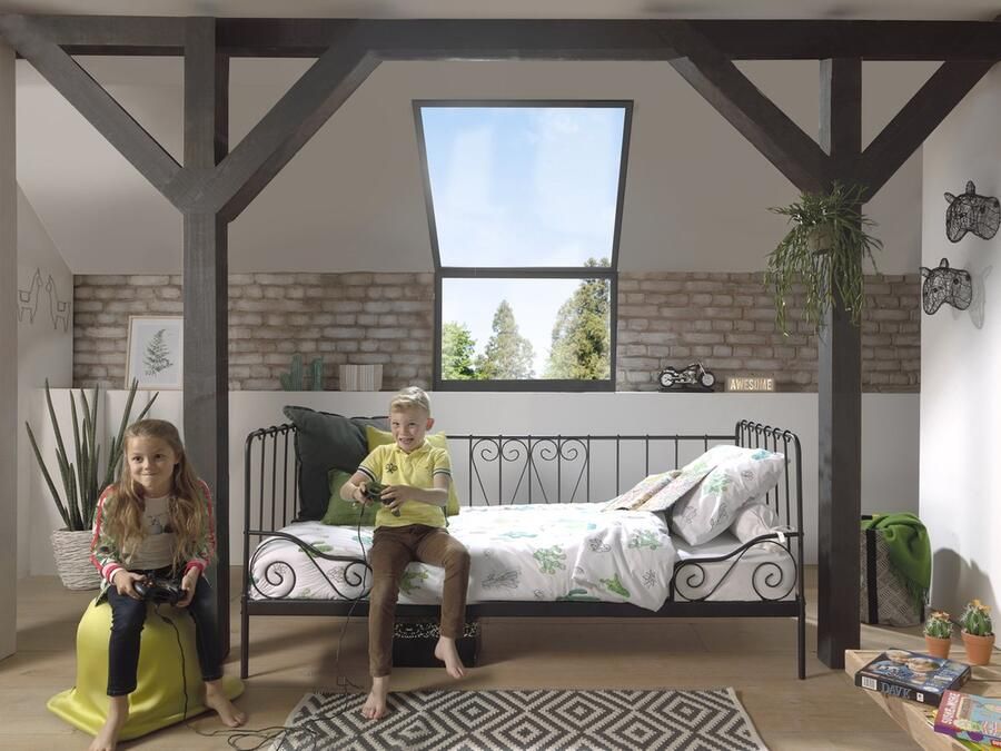 LUCEVI Alice Kajuitbed 90x200cm Zwart