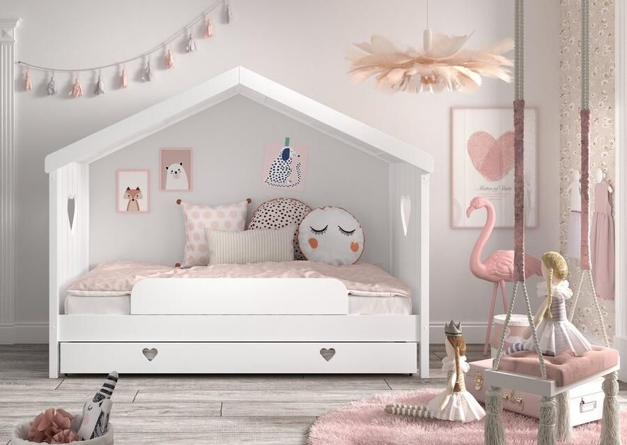 Lucevi Amori Rolbed|Opberglade voor Huisbed 190x90cm Wit