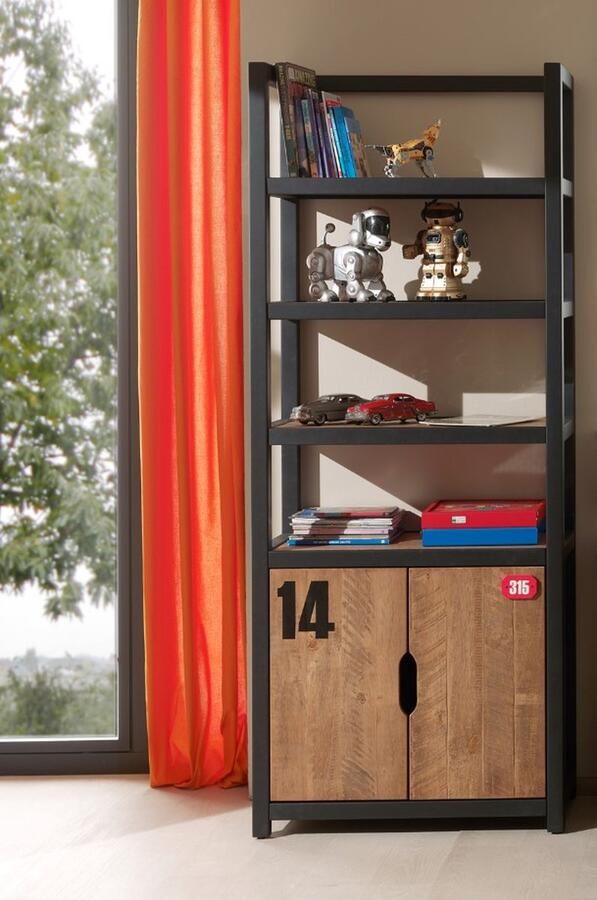 LUCEVI Boekenkast Serie Alex 80x40x200 CM