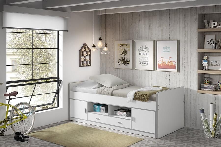 LUCEVI Bonny 90 Kajuitbed 90x200cm Wit