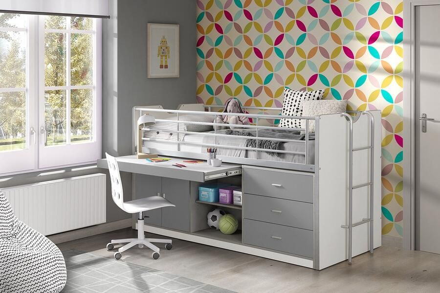 LUCEVI Bonny 95 Halfhoogslaper 90x200cm Zilver