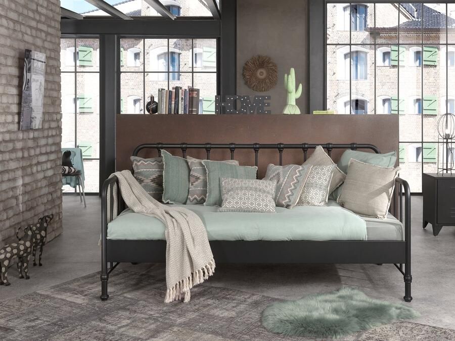 LUCEVI Bronxx Kajuitbed 90x200cm Zwart