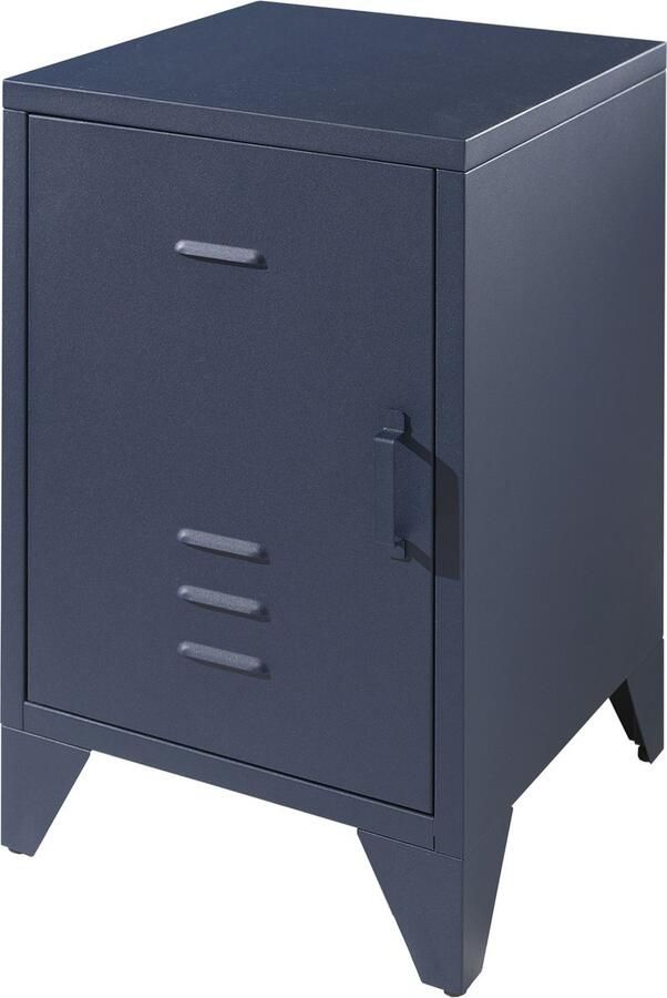 Lucevi Bronxx KindernachtkastjeMat Metaal Blauw 40x40x60.5 cm