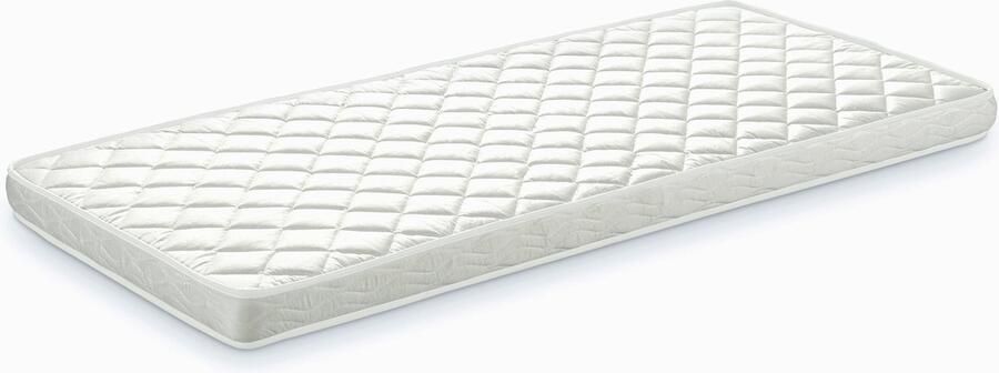 LUCEVI Housebed 03 Huisbed + Lattenbodem + Matras Wit Zwart 90x200 cm